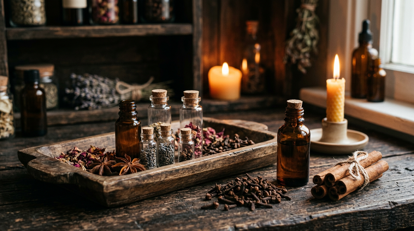 Spiced Ember: Our Signature Clove, Cedarwood, and Sweet Orange Blend